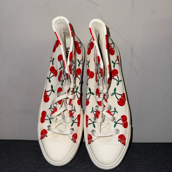 Converse Women's Red Cherry High-Top Sneakers - Picture 4 of 4